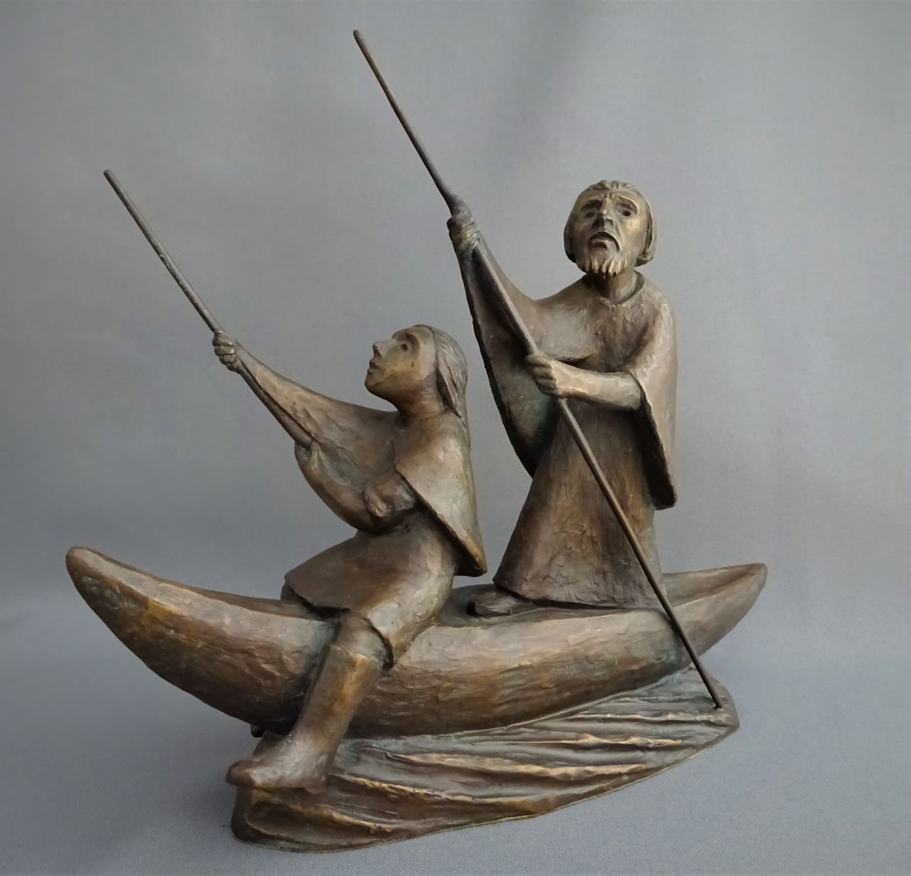 Skulptur "Zwei in einem Boot" Bentele | Bentele-Ücker