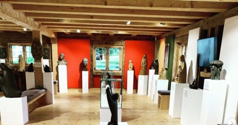 Dauerausstellung Bentele | Bentele-Ücker auf dem Museumsgelände "Beim Strumpfar" in Oberstaufen